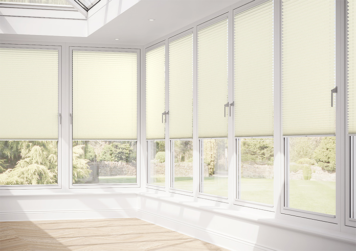 Solaris, Creme - Stick Fit Pleated Blind - Image 13